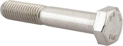 Value Collection - M12x1.75mm Metric Coarse, 70mm Length Under Head Hex Head Cap Screw - Partially Threaded, Grade 316 & Austenitic A4 Stainless Steel, Uncoated, 19mm Hex - Industrial Tool & Supply