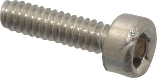 Value Collection - M1.6x0.35 Metric Coarse Hex Socket Drive, Socket Cap Screw - Grade 18-8 & Austenitic A2 Stainless Steel, Uncoated, Fully Threaded, 6mm Length Under Head - Industrial Tool & Supply
