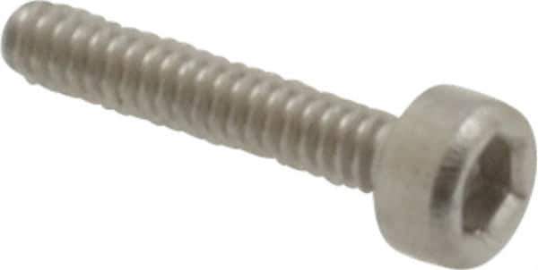 Value Collection - M1.6x0.35 Metric Coarse Hex Socket Drive, Socket Cap Screw - Grade 18-8 & Austenitic A2 Stainless Steel, Uncoated, Fully Threaded, 8mm Length Under Head - Industrial Tool & Supply