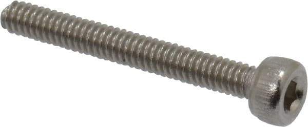 Value Collection - M2x0.40 Metric Coarse Hex Socket Drive, Socket Cap Screw - Grade 18-8 & Austenitic A2 Stainless Steel, Uncoated, Fully Threaded, 16mm Length Under Head - Industrial Tool & Supply