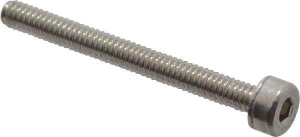Value Collection - M2x0.40 Metric Coarse Hex Socket Drive, Socket Cap Screw - Grade 18-8 & Austenitic A2 Stainless Steel, Uncoated, Partially Threaded, 20mm Length Under Head - Industrial Tool & Supply