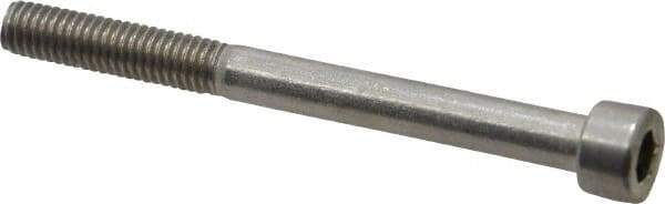 Value Collection - M6x1.00 Metric Coarse Hex Socket Drive, Socket Cap Screw - Grade 18-8 & Austenitic A2 Stainless Steel, Uncoated, Partially Threaded, 65mm Length Under Head - Industrial Tool & Supply