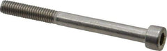 Value Collection - M6x1.00 Metric Coarse Hex Socket Drive, Socket Cap Screw - Grade 18-8 & Austenitic A2 Stainless Steel, Uncoated, Partially Threaded, 65mm Length Under Head - Industrial Tool & Supply