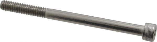 Value Collection - M6x1.00 Metric Coarse Hex Socket Drive, Socket Cap Screw - Grade 18-8 & Austenitic A2 Stainless Steel, Uncoated, Partially Threaded, 80mm Length Under Head - Industrial Tool & Supply