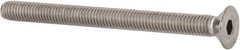 Value Collection - M5x0.80 Metric Coarse Hex Socket Drive, 90° Flat Screw - Grade 18-8 & Austenitic A2 Stainless Steel, Partially Threaded, 60mm OAL - Industrial Tool & Supply