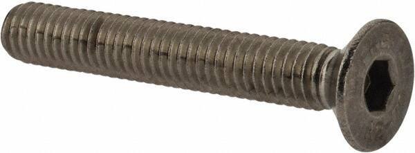 Value Collection - M6x1.00 Metric Coarse Hex Socket Drive, 90° Flat Screw - Grade 18-8 & Austenitic A2 Stainless Steel, Partially Threaded, 40mm OAL - Industrial Tool & Supply