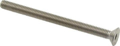 Value Collection - M6x1.00 Metric Coarse Hex Socket Drive, 90° Flat Screw - Grade 18-8 & Austenitic A2 Stainless Steel, Partially Threaded, 80mm OAL - Industrial Tool & Supply