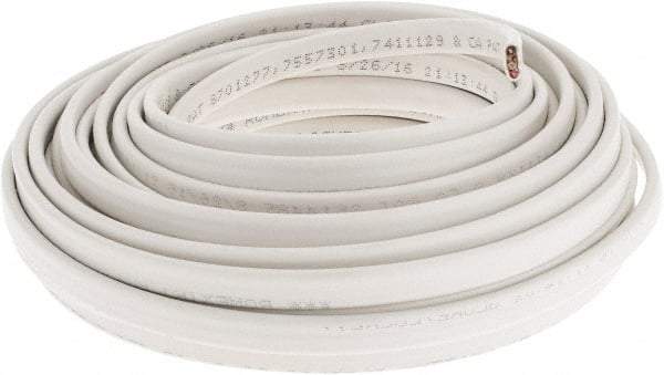 Southwire - NM-B, 14 AWG, 15 Amp, 50' Long, Solid Core, 1 Strand Building Wire - White, PVC Insulation - Industrial Tool & Supply