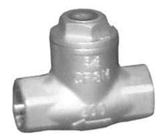 Sharpe Valves - 2-1/2" Stainless Steel Check Valve - FNPT x FNPT, 200 WOG - Industrial Tool & Supply