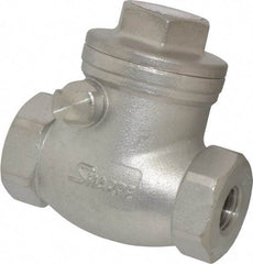 Sharpe Valves - 1/4" Stainless Steel Check Valve - FNPT x FNPT, 200 WOG - Industrial Tool & Supply