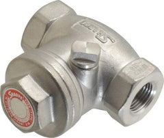 Sharpe Valves - 3/8" Stainless Steel Check Valve - FNPT x FNPT, 200 WOG - Industrial Tool & Supply