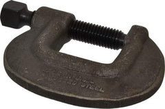 Wilton - Extra Heavy-Duty 1-3/4" Max Opening, 1-3/16" Throat Depth, Forged Steel Standard C-Clamp - 8,750 Lb Capacity, 0" Min Opening, Standard Throat Depth, Cold Drawn Steel Screw - Industrial Tool & Supply