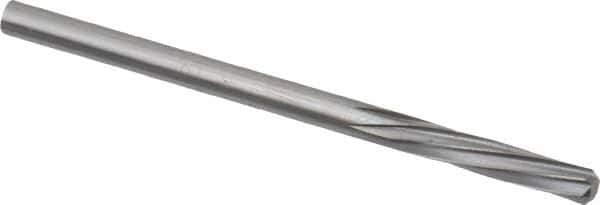 Magafor - 3.1902mm Solid Carbide 6 Flute Chucking Reamer - Spiral Flute, 1/8" Straight Shank, 19/32" Flute Length, 2-1/4" OAL - Industrial Tool & Supply