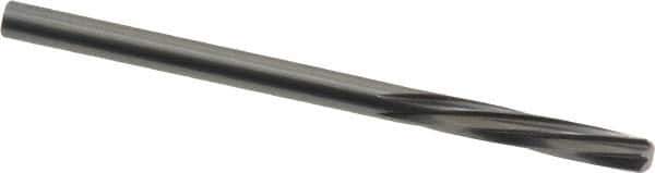 Magafor - 3.241mm Solid Carbide 6 Flute Chucking Reamer - Spiral Flute, 0.1276" Straight Shank, 19/32" Flute Length, 2-1/4" OAL - Industrial Tool & Supply