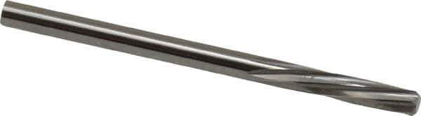 Magafor - 3.5611mm Solid Carbide 6 Flute Chucking Reamer - Spiral Flute, 0.1402" Straight Shank, 19/32" Flute Length, 2-1/4" OAL - Industrial Tool & Supply
