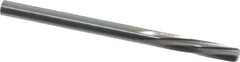 Magafor - 3.6093mm Solid Carbide 6 Flute Chucking Reamer - Spiral Flute, 0.1421" Straight Shank, 19/32" Flute Length, 2-1/4" OAL - Industrial Tool & Supply