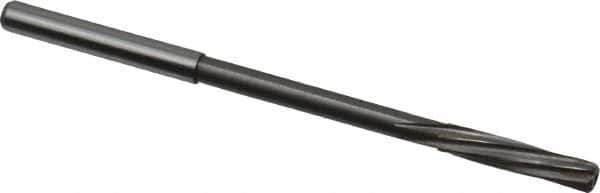 Magafor - 3.8506mm Solid Carbide 6 Flute Chucking Reamer - Spiral Flute, 0.158" Straight Shank, 3/4" Flute Length, 2-61/64" OAL - Industrial Tool & Supply