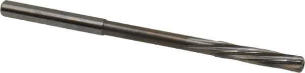 Magafor - 4.32mm Solid Carbide 6 Flute Chucking Reamer - Spiral Flute, 0.177" Straight Shank, 53/64" Flute Length, 3-5/32" OAL - Industrial Tool & Supply