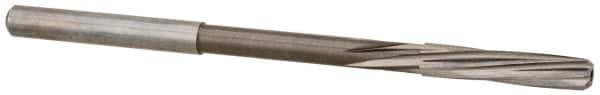 Magafor - 4.38mm Solid Carbide 6 Flute Chucking Reamer - Spiral Flute, 0.177" Straight Shank, 53/64" Flute Length, 3-5/32" OAL - Industrial Tool & Supply