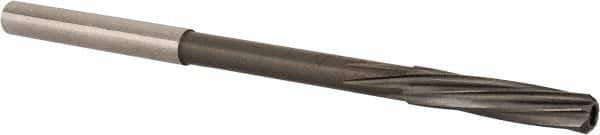 Magafor - 4.42mm Solid Carbide 6 Flute Chucking Reamer - Spiral Flute, 0.177" Straight Shank, 53/64" Flute Length, 3-5/32" OAL - Industrial Tool & Supply
