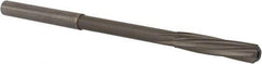 Magafor - 4.6mm Solid Carbide 6 Flute Chucking Reamer - Spiral Flute, 0.177" Straight Shank, 53/64" Flute Length, 3-5/32" OAL - Industrial Tool & Supply