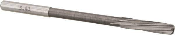 Magafor - #3 Solid Carbide 6 Flute Chucking Reamer - Spiral Flute, 0.216" Straight Shank, 1-1/32" Flute Length, 3-21/32" OAL - Industrial Tool & Supply