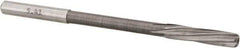 Magafor - #3 Solid Carbide 6 Flute Chucking Reamer - Spiral Flute, 0.216" Straight Shank, 1-1/32" Flute Length, 3-21/32" OAL - Industrial Tool & Supply