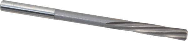 Magafor - 6mm Solid Carbide 6 Flute Chucking Reamer - Spiral Flute, 0.236" Straight Shank, 1-7/64" Flute Length, 3-31/32" OAL - Industrial Tool & Supply