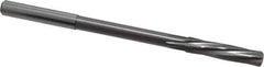 Magafor - 6.01mm Solid Carbide 6 Flute Chucking Reamer - Spiral Flute, 0.236" Straight Shank, 1-7/64" Flute Length, 3-31/32" OAL - Industrial Tool & Supply