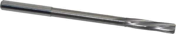Magafor - 6.03mm Solid Carbide 6 Flute Chucking Reamer - Spiral Flute, 0.236" Straight Shank, 1-7/64" Flute Length, 3-31/32" OAL - Industrial Tool & Supply