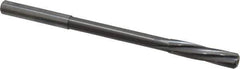 Magafor - 6.37mm Solid Carbide 6 Flute Chucking Reamer - Spiral Flute, 0.236" Straight Shank, 1-7/64" Flute Length, 3-31/32" OAL - Industrial Tool & Supply