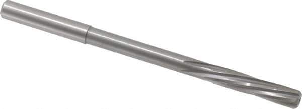 Magafor - 6.74mm Solid Carbide 6 Flute Chucking Reamer - Spiral Flute, 0.276" Straight Shank, 1-7/32" Flute Length, 4-9/32" OAL - Industrial Tool & Supply