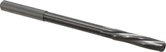 Magafor - 6.97mm Solid Carbide 6 Flute Chucking Reamer - Spiral Flute, 0.276" Straight Shank, 1-7/32" Flute Length, 4-9/32" OAL - Industrial Tool & Supply