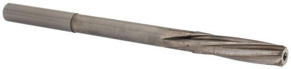 Magafor - 7.14mm Solid Carbide 6 Flute Chucking Reamer - Spiral Flute, 0.276" Straight Shank, 1-7/32" Flute Length, 4-9/32" OAL - Industrial Tool & Supply