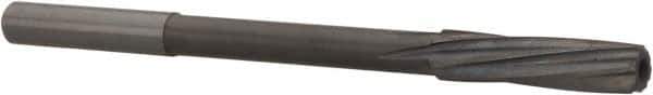 Magafor - 7.52mm Solid Carbide 6 Flute Chucking Reamer - Spiral Flute, 0.276" Straight Shank, 1-7/32" Flute Length, 4-9/32" OAL - Industrial Tool & Supply