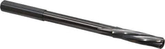 Magafor - 7.9299mm Solid Carbide 6 Flute Chucking Reamer - Spiral Flute, 0.315" Straight Shank, 1-19/64" Flute Length, 4-5/8" OAL - Industrial Tool & Supply