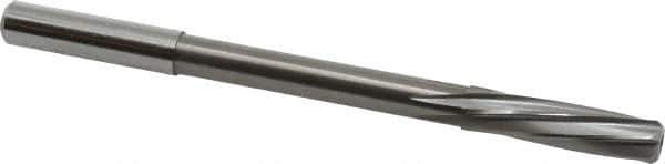 Magafor - 7.9807mm Solid Carbide 6 Flute Chucking Reamer - Spiral Flute, 0.315" Straight Shank, 1-19/64" Flute Length, 4-5/8" OAL - Industrial Tool & Supply
