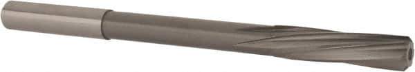 Magafor - 8.9891mm Solid Carbide 6 Flute Chucking Reamer - Spiral Flute, 0.354" Straight Shank, 1-27/64" Flute Length, 4-31/32" OAL - Industrial Tool & Supply