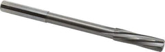 Magafor - 9.52mm Solid Carbide 6 Flute Chucking Reamer - Spiral Flute, 0.354" Straight Shank, 1-27/64" Flute Length, 4-31/32" OAL - Industrial Tool & Supply