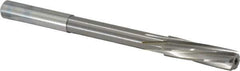 Magafor - 9.54mm Solid Carbide 6 Flute Chucking Reamer - Spiral Flute, 0.354" Straight Shank, 1-27/64" Flute Length, 4-31/32" OAL - Industrial Tool & Supply