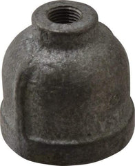 Made in USA - Class 150, 3/4 x 1/8" Galvanized Pipe Reducing Coupling - Threaded, Malleable Iron - Industrial Tool & Supply