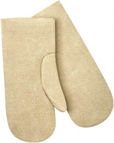Steiner - Size Universal Wool Lined Fiberglass Heat Resistant Mitten - 14" OAL, Slip-On Cuff - Industrial Tool & Supply