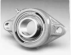 SKF - 1-1/2" ID, 2-Bolt Flange - 1-1/2 Inch Shaft - Industrial Tool & Supply