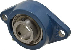 SKF - 1-1/4" ID, 2-Bolt Flange - 1-1/4 Inch Shaft - Industrial Tool & Supply