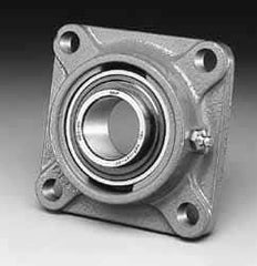 SKF - 1-1/2" ID, 4-Bolt Flange - 4" Btw Mnt Hole Ctrs - Industrial Tool & Supply