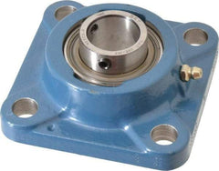 SKF - 1" ID, 4-Bolt Flange - 2-3/4" Btw Mnt Hole Ctrs - Industrial Tool & Supply