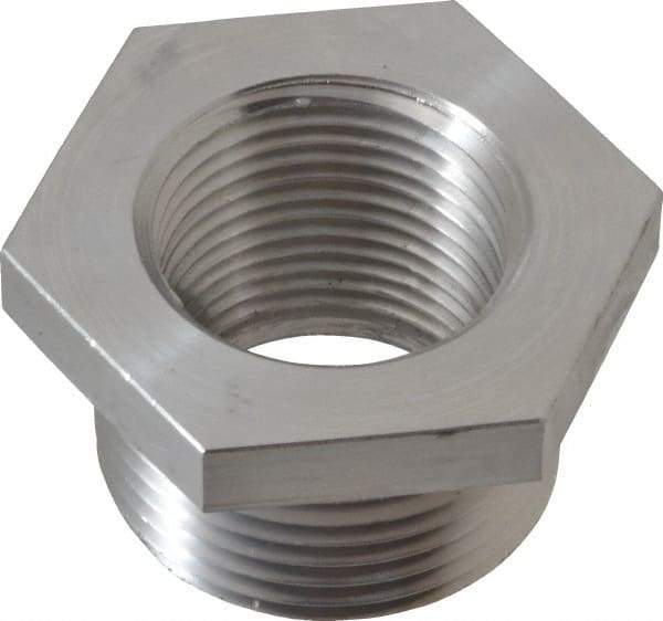 Latrobe Foundry - 1 x 3/4" Aluminum Pipe Hex Bushing - 150 psi, M x F End Connection, Grade 356-F - Industrial Tool & Supply