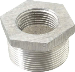 Latrobe Foundry - 1-1/2 x 1" Aluminum Pipe Hex Bushing - 150 psi, M x F End Connection, Grade 356-F - Industrial Tool & Supply