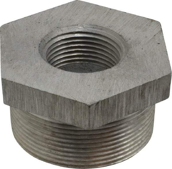 Latrobe Foundry - 2 x 1" Aluminum Pipe Hex Bushing - 150 psi, M x F End Connection, Grade 356-F - Industrial Tool & Supply