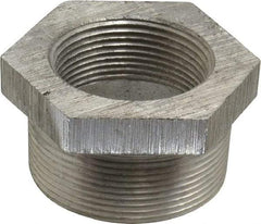Latrobe Foundry - 2 x 1-1/2" Aluminum Pipe Hex Bushing - 150 psi, M x F End Connection, Grade 356-F - Industrial Tool & Supply